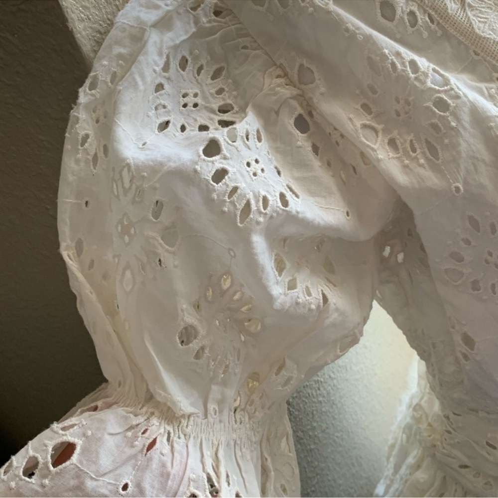 ANTHROPOLOGIE Love the label Puff Sleeve LaceDress - Picture 6 of 16